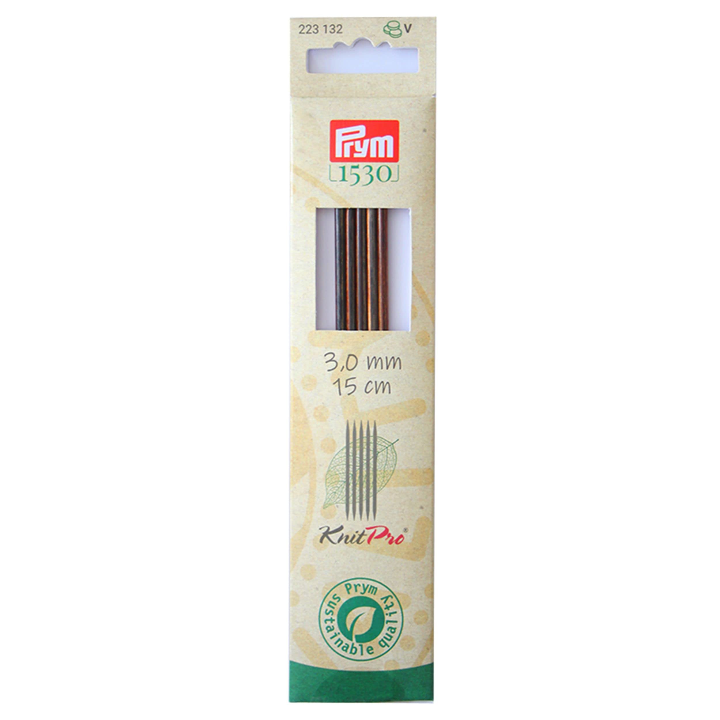 Prym Rundstricknadelspitzen Natural - 11,6 Cm Lang, 4,00 Mm - Farbige Holzspitzen Für Stricknadeln