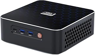 KingnovyPC Mini PC Gamer AMD Rzyen 9 6900HX Window 11 Pro,Desktop Computer,16GB DDR5,512GB PCIe4.0 SSD, 8 Core 16 Threads Radeon 680M, USD,HDMI,DP,Dual 2.5G LAN Gaming Computer WiFi6 BT5.2