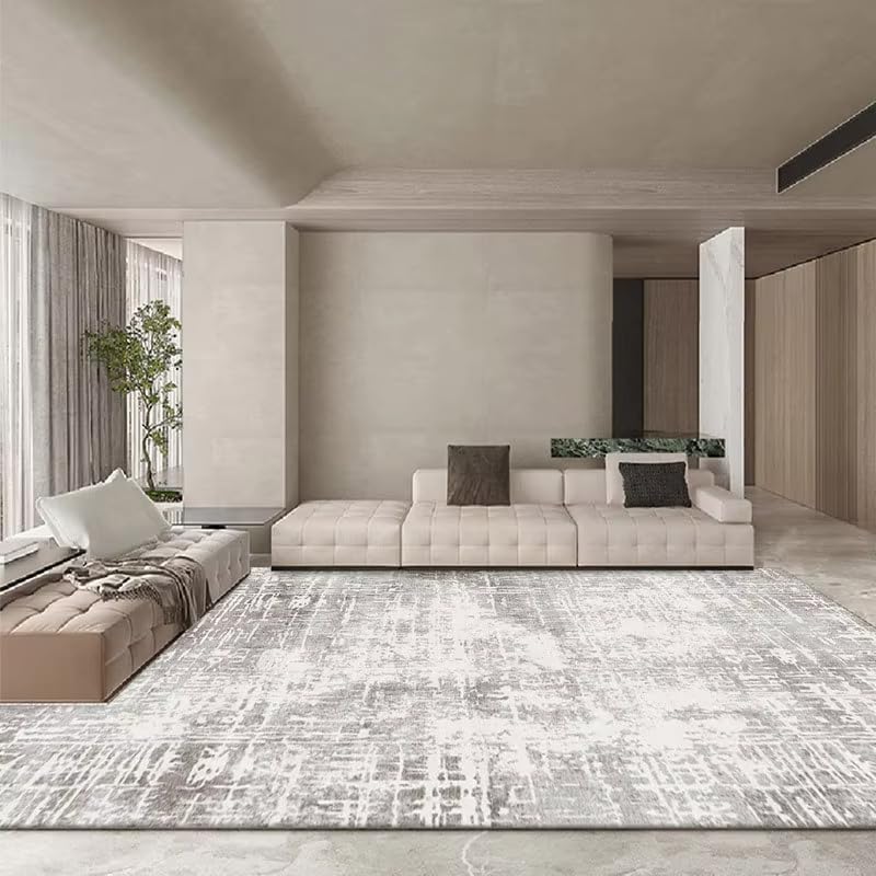 Tapis de salon lavable anti-glisse doux pour salle à manger et chambre