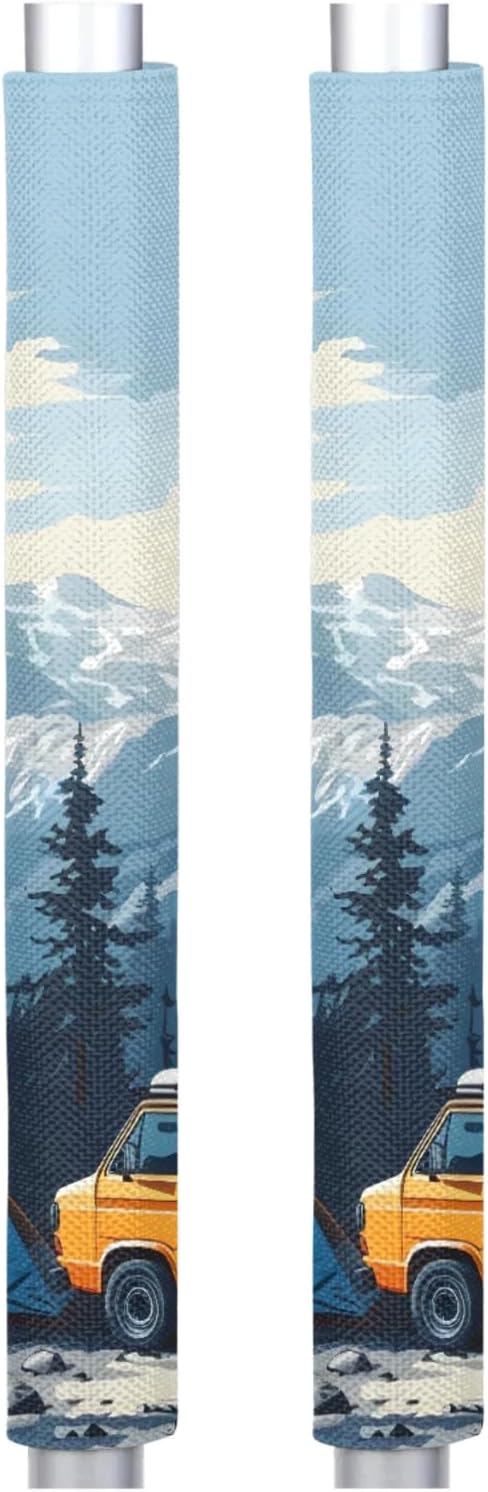 Camp Adjustable Appliance Handle Sleeves Covers,Decor Protector for Kitchen Refrigerator Dishwasher Door Handle Microwave Ovens,Set of 2