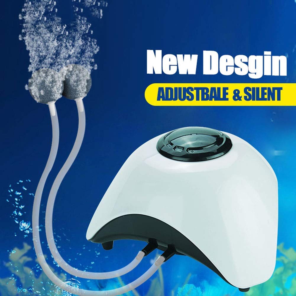 Buy JLCN Aquarium Adjustable Air Pump Fish Tank Aeration Pump, Oxygen