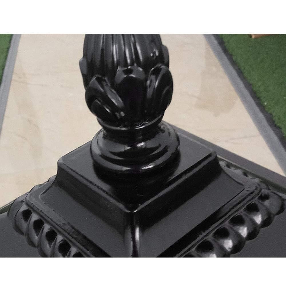 Lampa Słupki Aluminiowa Kolumna Świetlna Na Zewnątrz Trawnika Ogrodzenie Podwórko Słupek Lampa Wodoodporna Europejski Styl Ogród Willa Światło Zewnątrz i Drogę(23.5 * 23.5 * 47cm)
