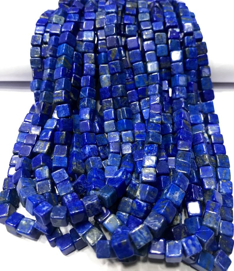 Lapis-lazuli naturel pour création de bracelets en pierres cubiques