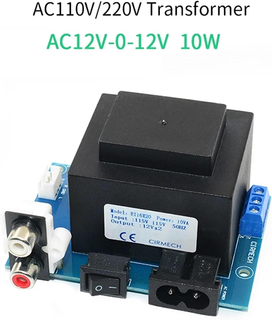 10W AC12V Sealed Power AC110V 220V to Double AC12V 10VA High-Frequency Power(DIY KIT)