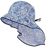 Kindermode maximo Schirmmütze mit Nackenschutz Paisley