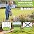 HIHADUUM 14 Pack 31.5 Inch(H) X 20 Ft(L) Decorative Garden Fence Fencing Panels, Metal Wire Border No Dig Fencing Animal Barrier for Dog, Flower Edging for Yard Landscape Patio Outdoor Decor