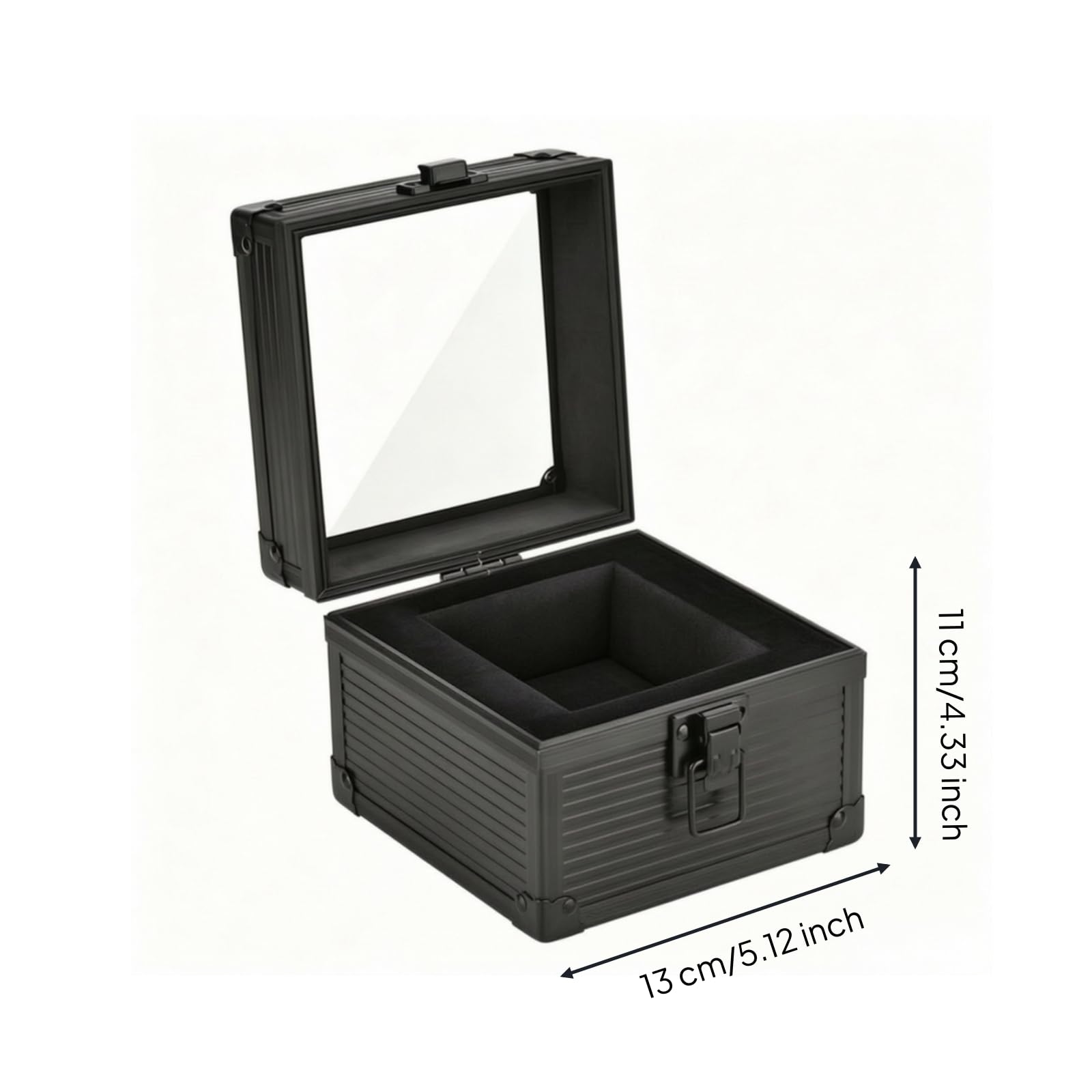 Boîte de Rangement Montre Coffret Écrin, Noir, Boîte De Rangement Pour Montre, Modèle Individuel, Noir