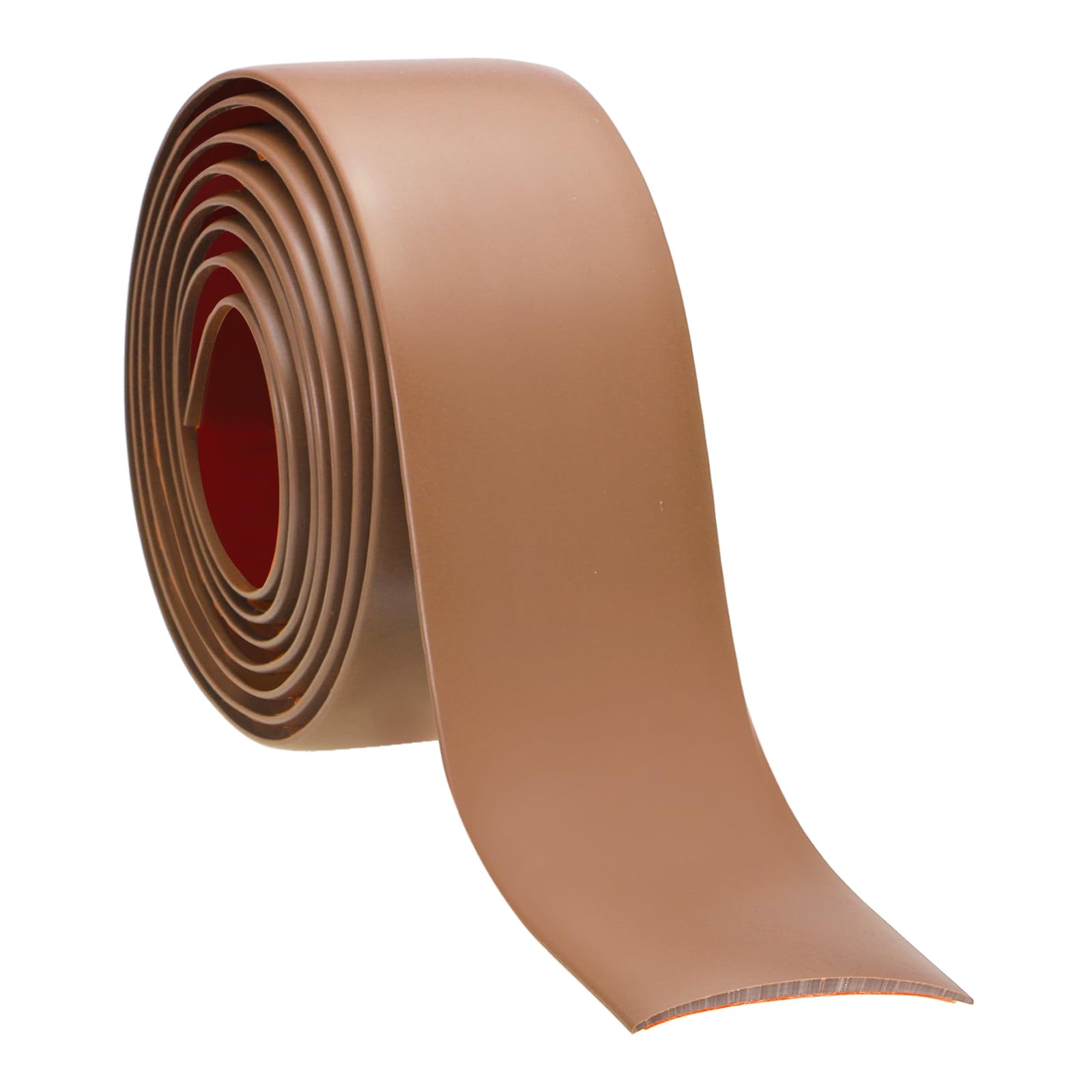PATIKIL Self Adhesive Floor Transition Strip 4cm x 6 Meters Vinyl Flat Divider Flooring for Joining Floor Gaps Carpet Transition Floor Tiles, Brown โ image 1