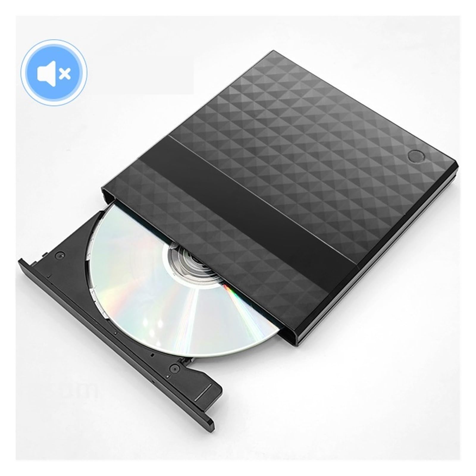 Reproductor De DVD For Ordenador, Caja De Disco Duro Externo USB, Unidad Óptica, Grabadora De DVD, Unidad Óptica Externa Móvil(Checkbox Key)