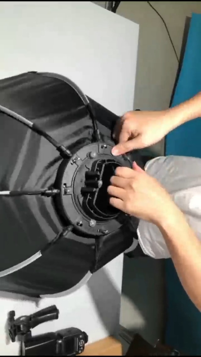 T&YFOTOP 22 Inches/55 Centimeters Octagonal Softbox With S-Type Bracket Mount, Carrying Case Compatible With Camera Flash Speedlites TT560 NW561 NW565 NW625 NW635 NW670 750II, Etc (55cm Softbox