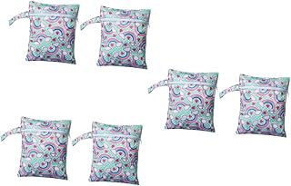 Totority 6 Pçs Saco De Fraldas À Prova Dwaterproof Água Saco De Roupas De Ginástica Saco Molhado Molhado Seco Mochila Carrinho De Fraldas Sujo Bolsa De Fraldas Pendurado Saco De Fraldas