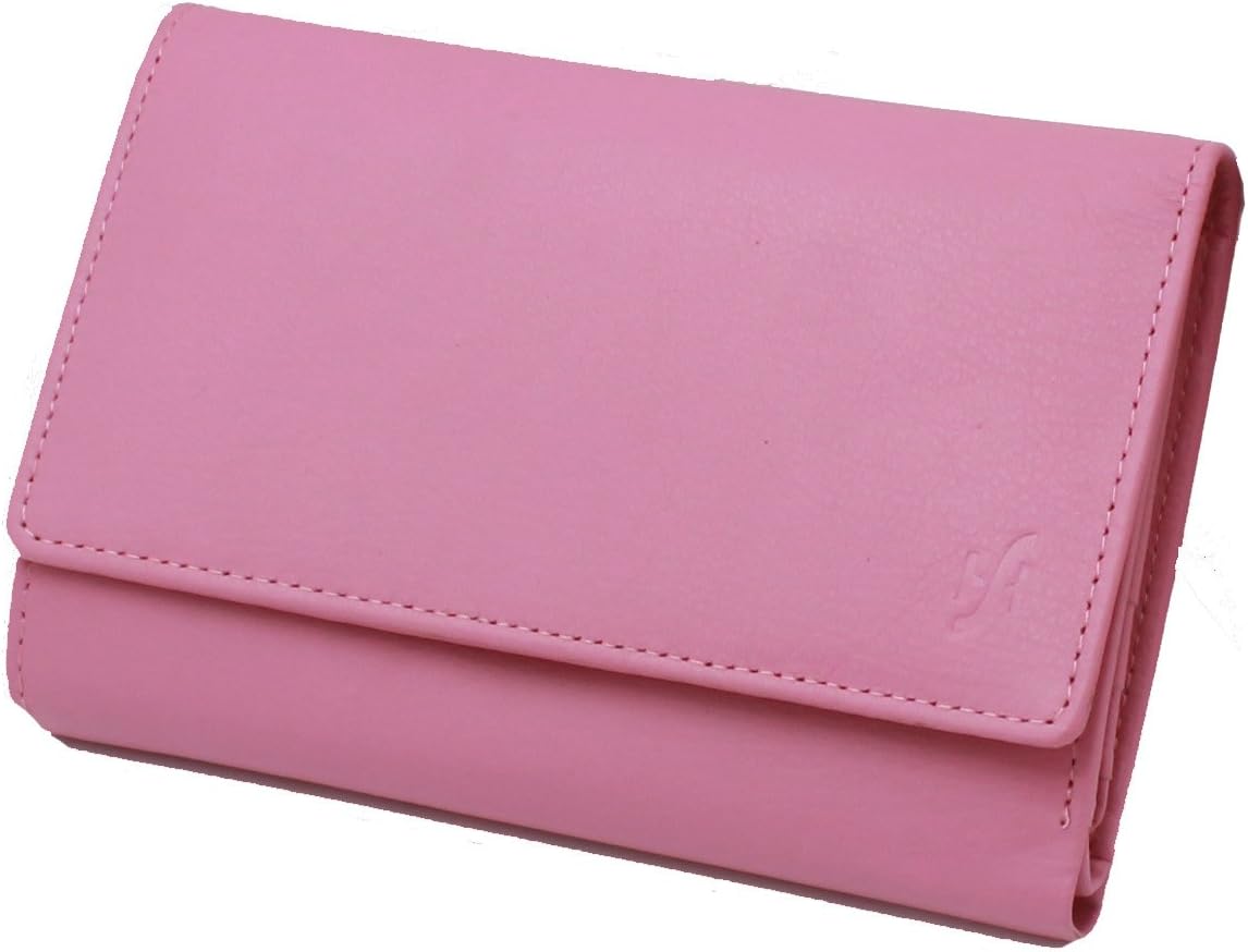 STARHIDE Ladies Womens RFID Blocking Genuine Leather Wallet Purse With Multi Card, ID Window, Zip & Coin Pockets Gift Boxed - 5515