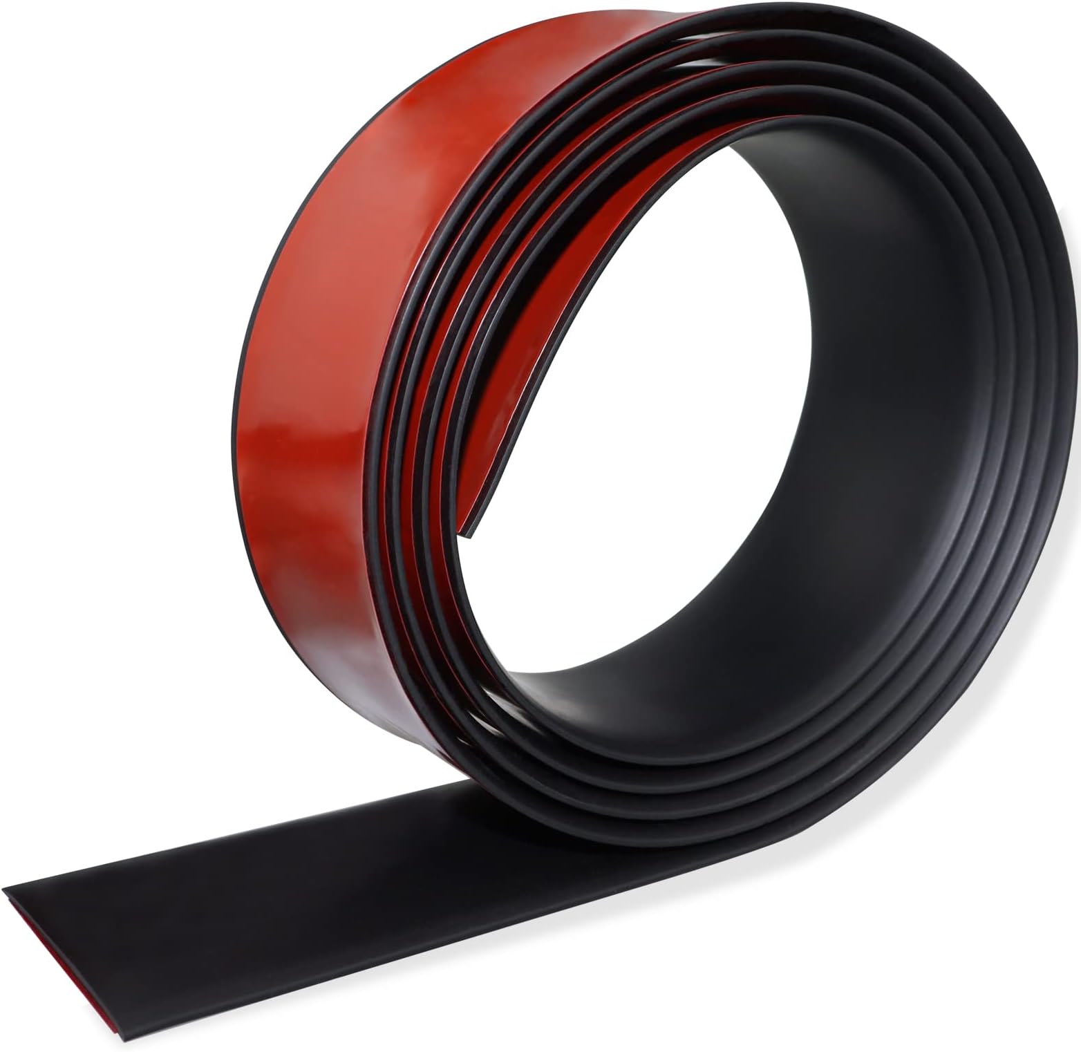 Floor Transition Strip Self Adhesive Floor Cover Strips Laminate 2" Wide Vinyl Flat Divider Transitions (5cm, 10Ft, Black)