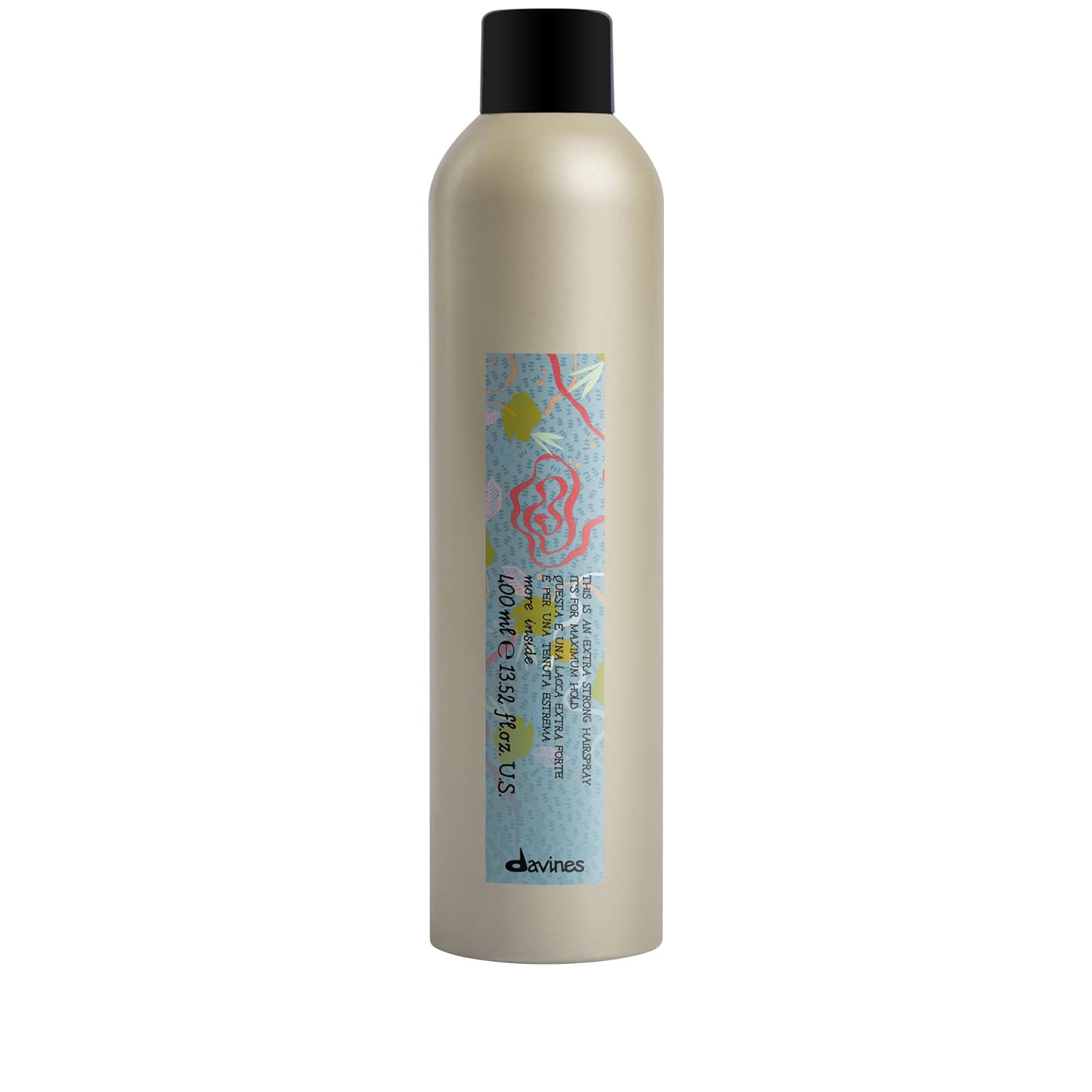 Davines This Is An Extra Strong Hair Spray, Extra Strong Hold Maximum Control - Extreme Hold for Updos & Styles - Humidity Resistant & Long Lasting, 13.53 Fl Oz