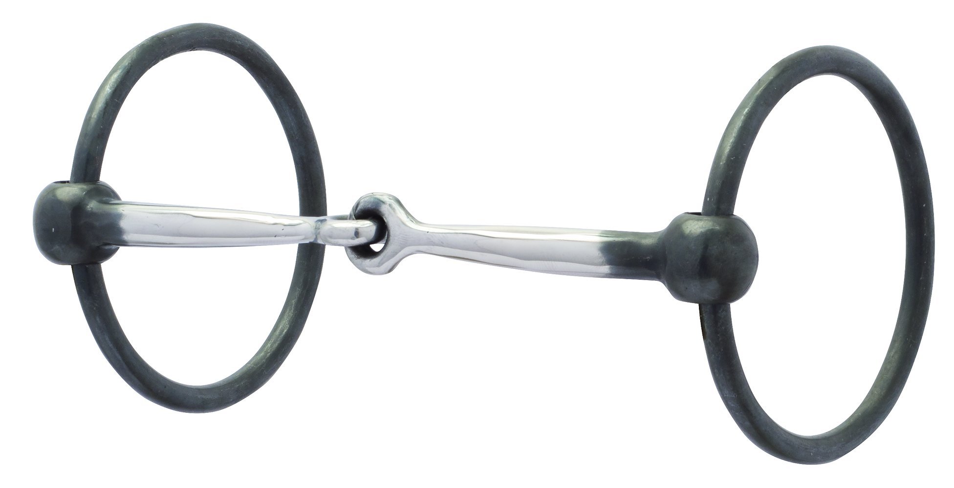Weaver Leather 5" Sweet Iron Snaffle Bit with Copper Inlay and 3" O-Rings