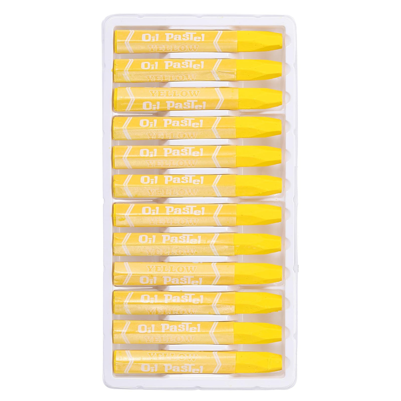 PATIKIL Yellow Oil Pastels, 12Pcs Soft Oil Crayons Vibrant and Creamy Pastels Stick Art Supplies for Art Painting Drawing Blending Graffiti for