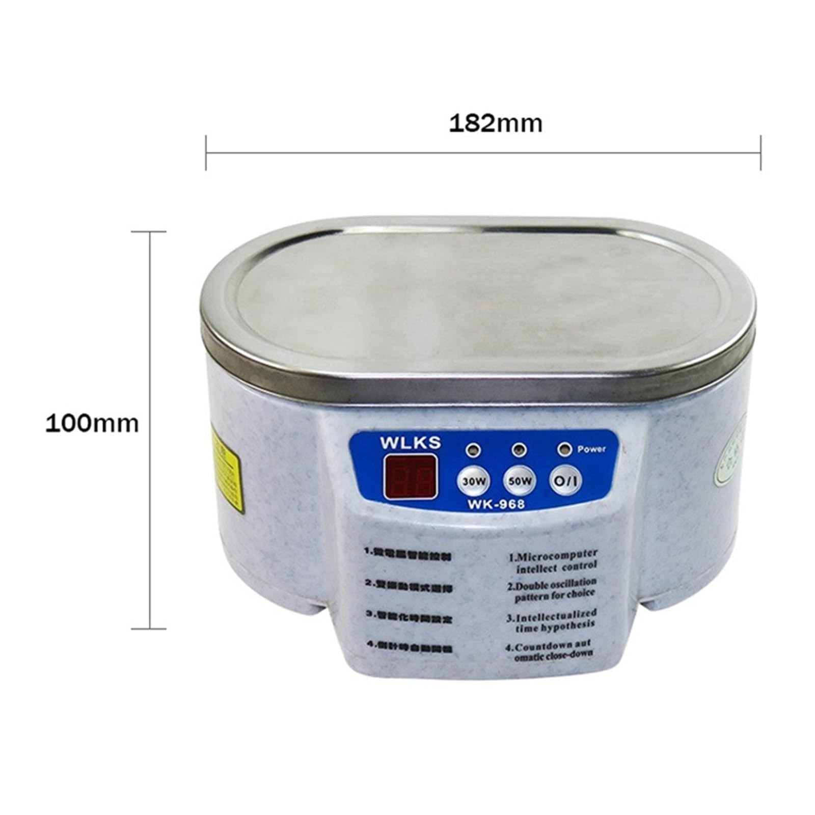 Ultradźwiękowy Środek Czyszczący 50 W Sonicator Bath 40 Khz Do Zegarków Soczewki Kontaktowe Okulary Protezy Zęby Elektryczny Makijaż Golarka Skuteczne Profesjonalne Czyszczenie