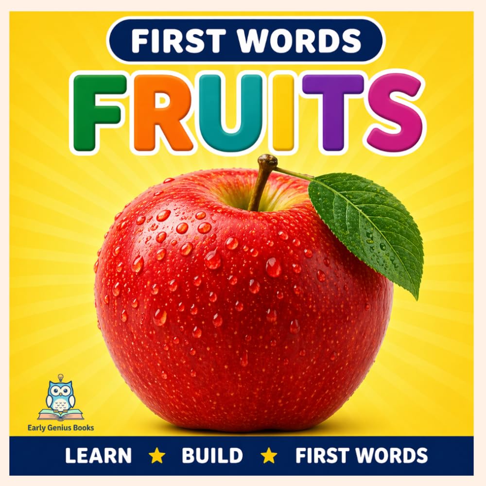 First Words: Fruits: A Toddler Picture Book for Learning Fruit Names