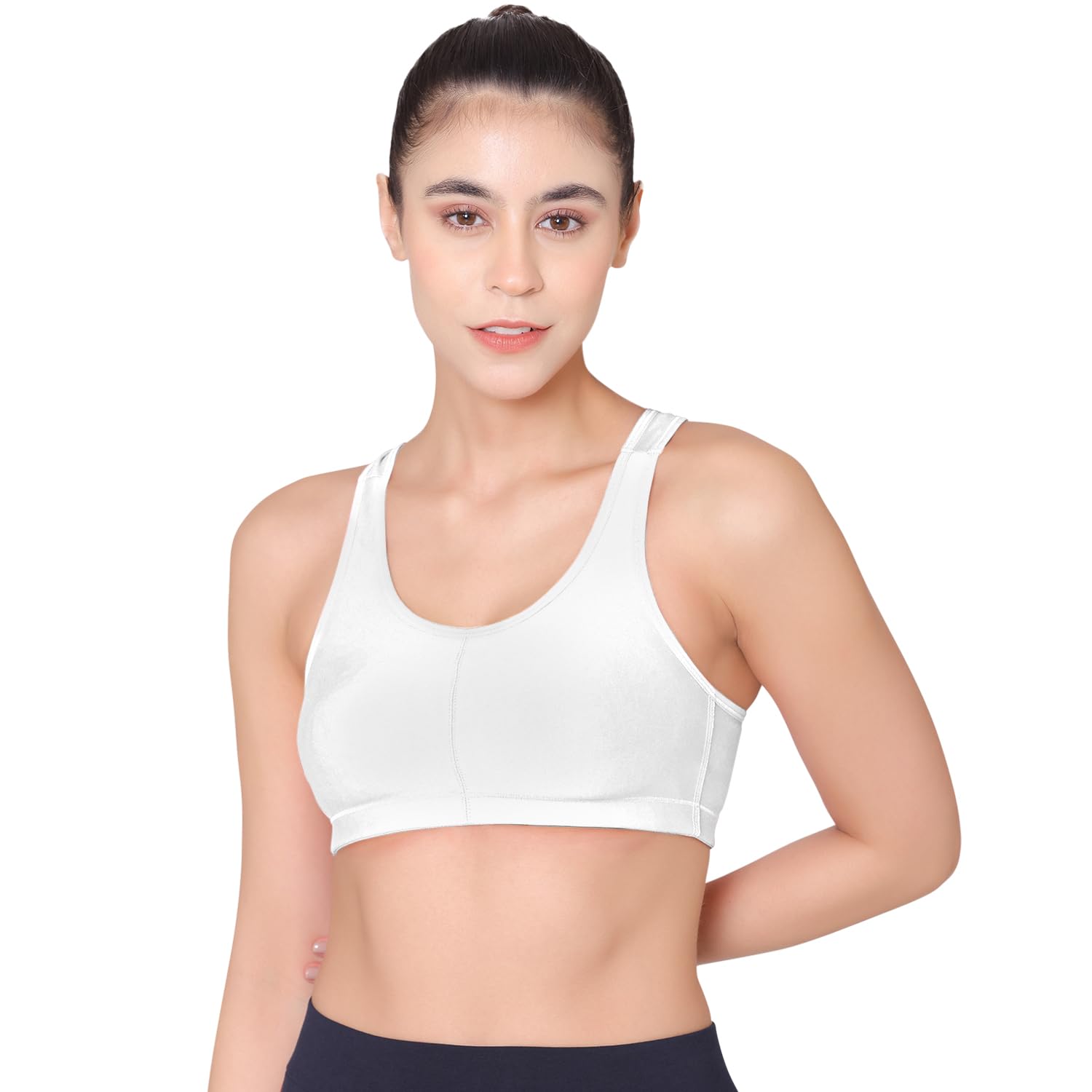 bodycare 1612 Sports Bra for Women, Full Coverage Workout Bra for Gym-picture-30