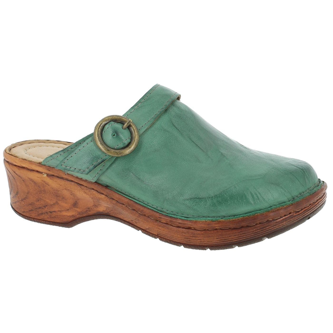 Andrea Conti Women's Mules, Green, 37 EU, Grün, 5 UK