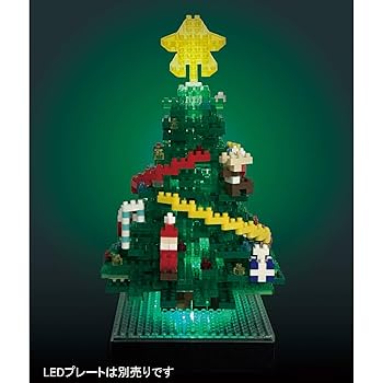 ACTUS ツリーブロック レビュー】LEDプレートでライトアップ「ナノブロック クリスマス