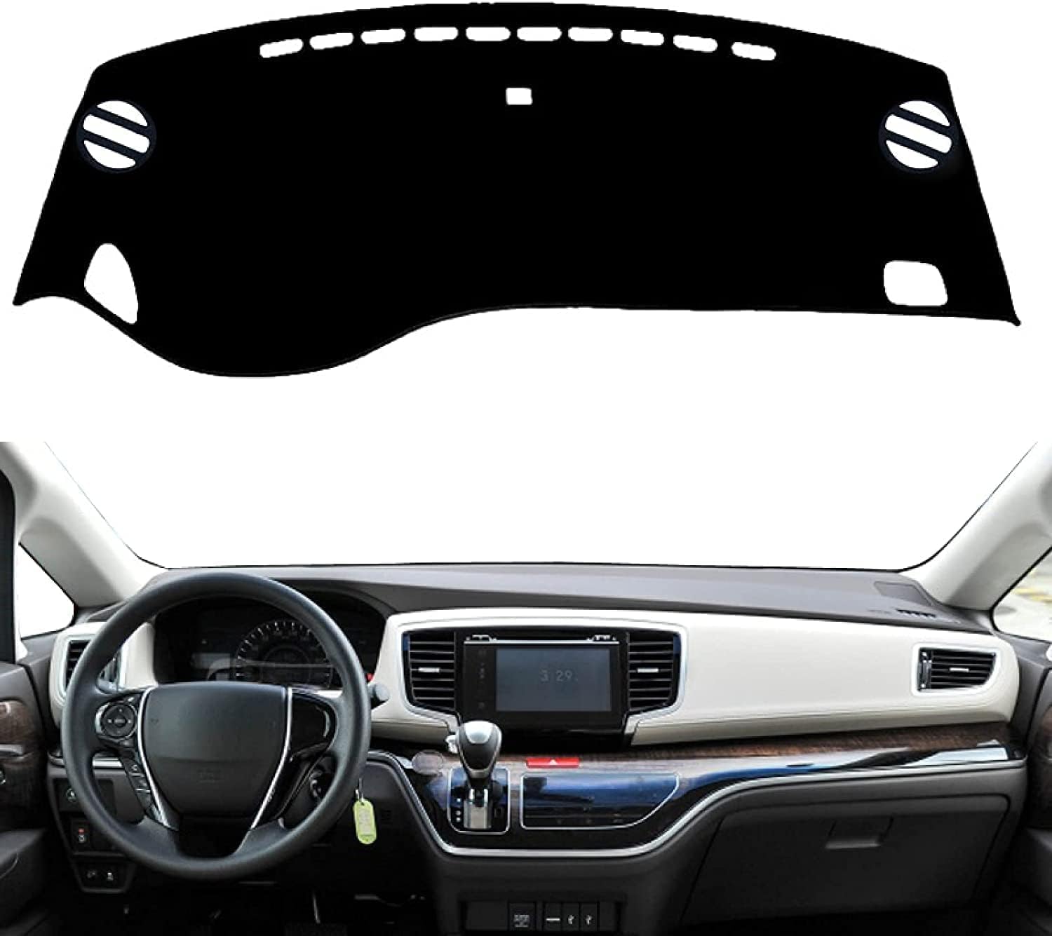 ZhangXD Car Dashboard Cover for Odyssey 2015-2019, Non-Slip Dash Board Sun Shield Protector Anti-Glare Anti Dust Interior Accessories