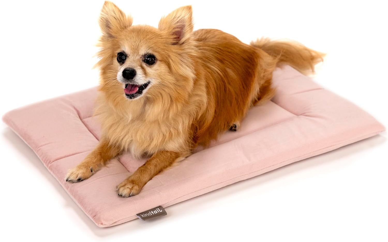 KindTail Dog Crate Pad - Soft Velvet, Reversible Bed