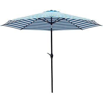 Amazon Com Best Choice Products 9ft Steel Half Patio Umbrella For Backyard Deck Garden W Crank Mechanism Uv And Water Resistant Fabric Red Garden Outdoor