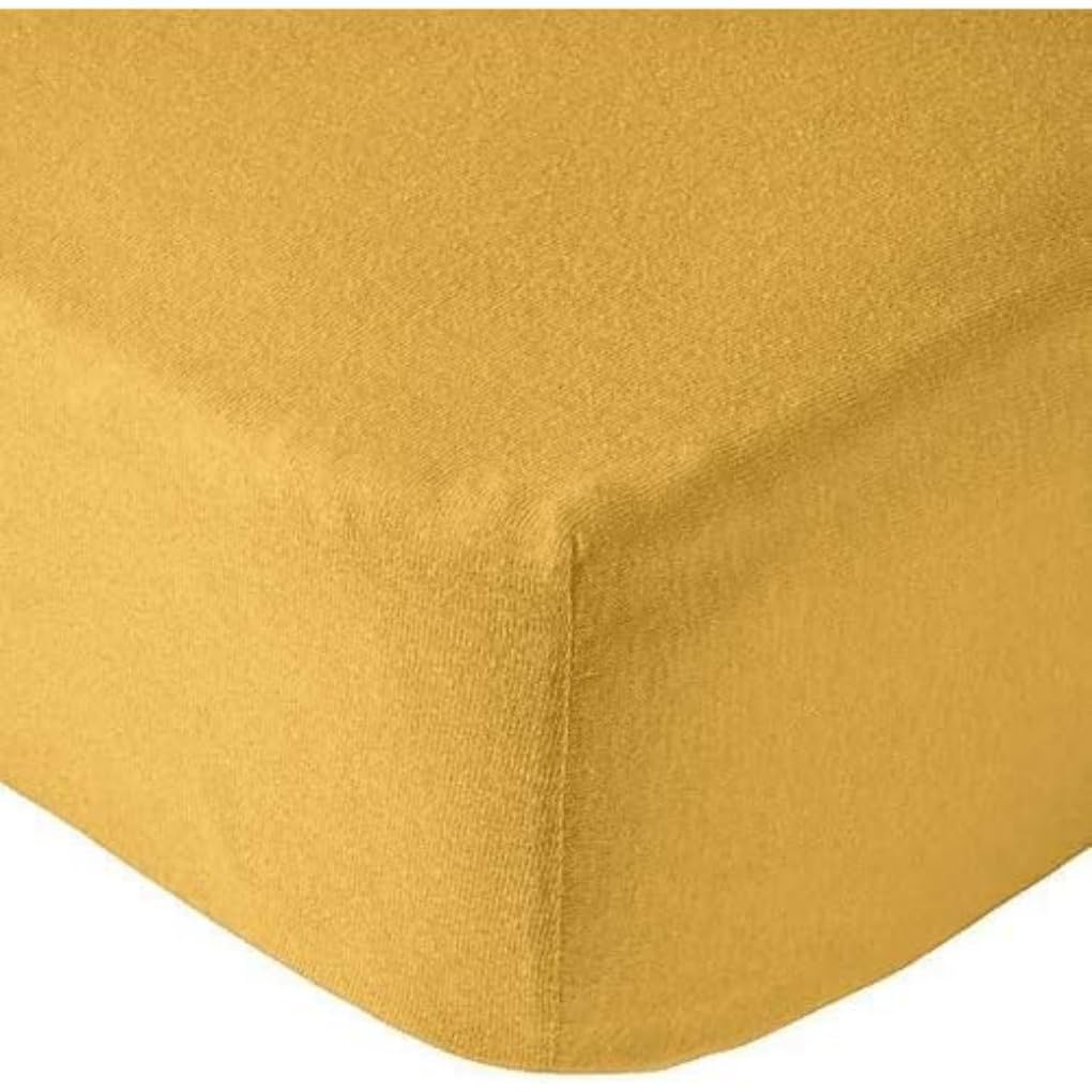 BabyCalin - Lenzuolo con angoli 60 x 120 x 15 cm, senape certificato OEKO-TEX