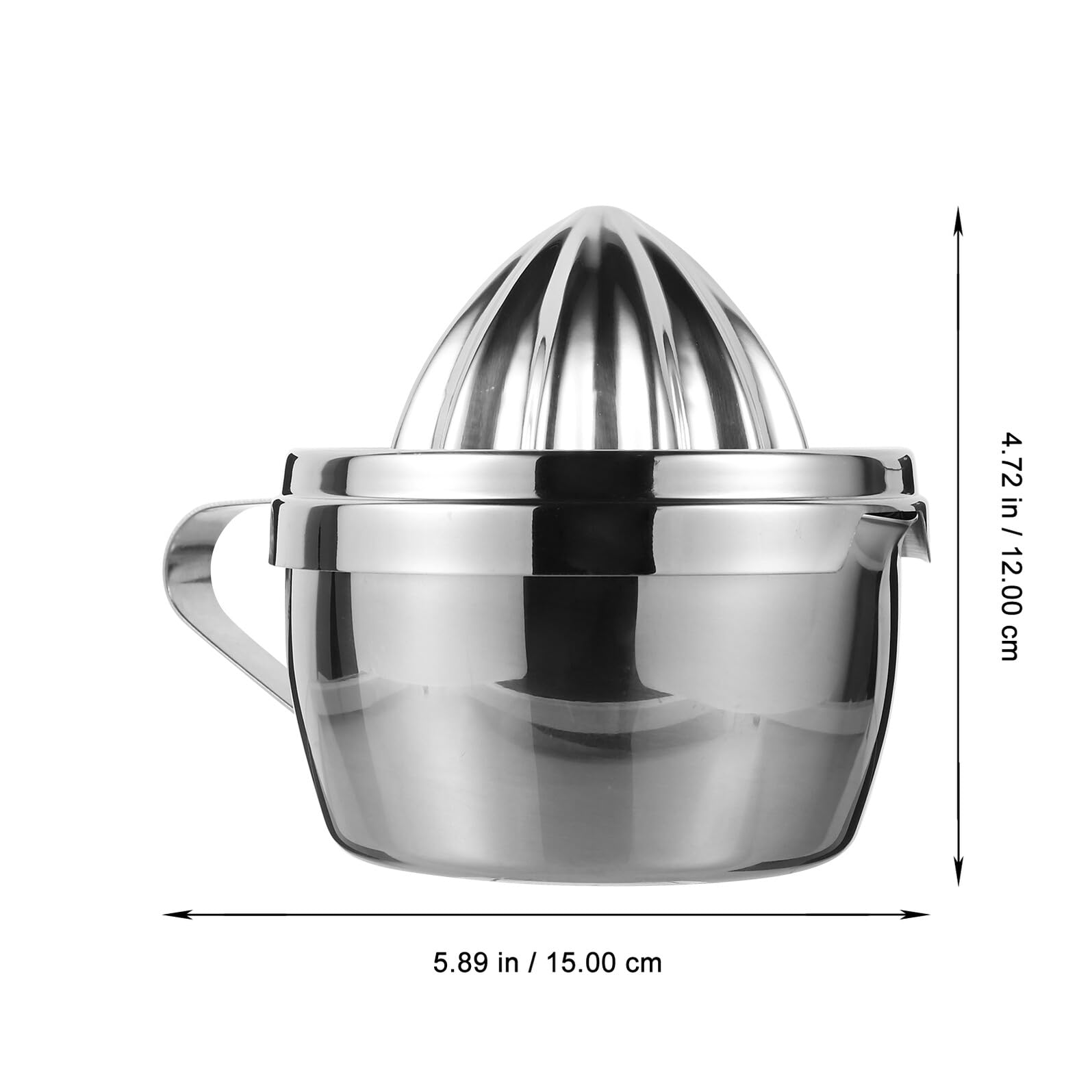 VILLCASE Spremiagrumi Manuale in Acciaio Inox Impugnatura Comoda e Resistente, per Casa e Negozi di Tè, Spremiagrumi Portatile per Agrumi