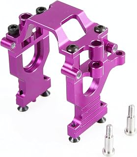 GTBRacing CNC Aluminum Center Gearbox Mount for 1/10 RC Car HPI Nitro MT2 RS4 III 3 Upgrade Part (Purple)
