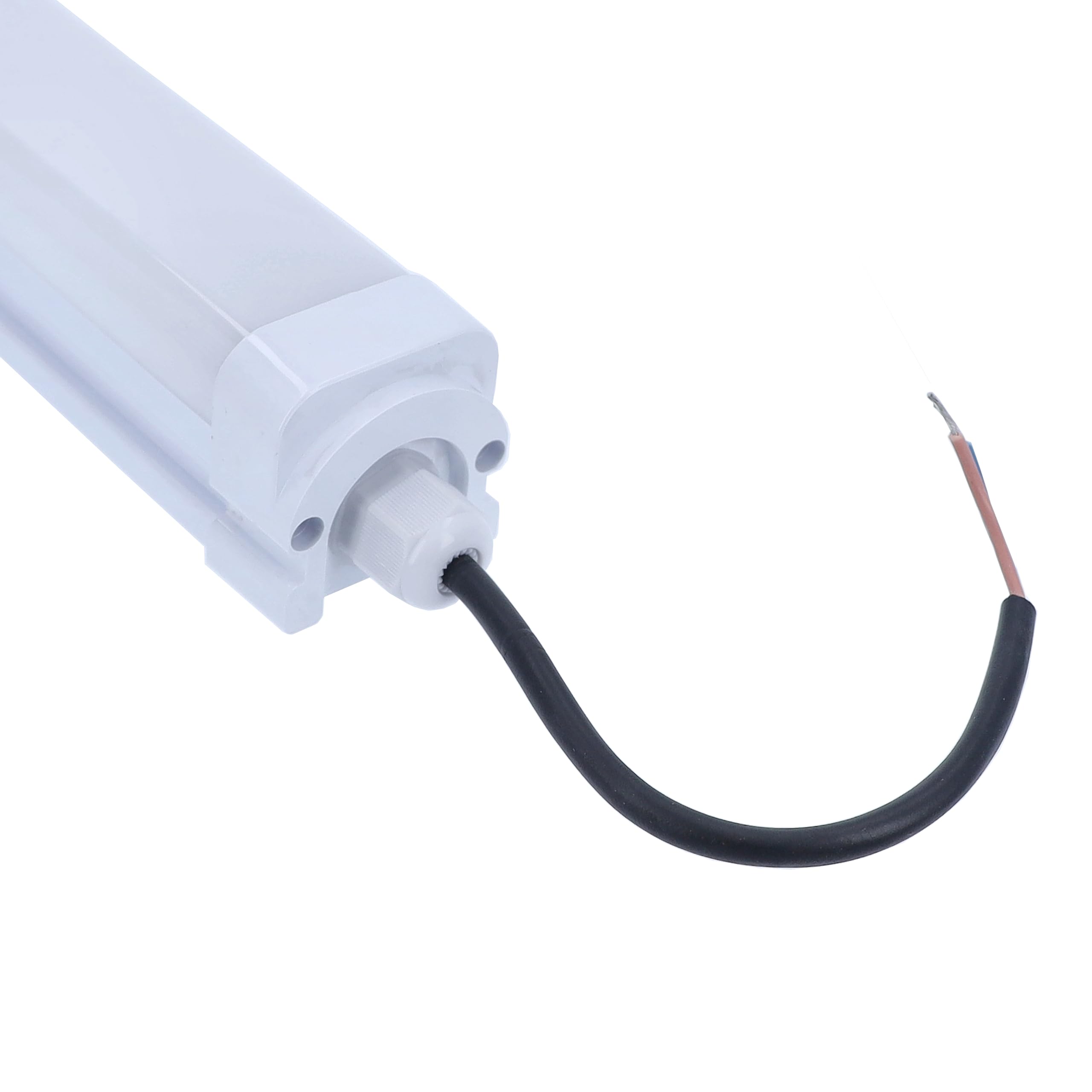 as – Schwabe lampa do wilgotnych pomieszczeń 24 W, 2700 lumenów – IP65 wytrzymała i wodoszczelna – 4000 K neutralna biel – lampa sufitowa z kablem przyłączeniowym 20 cm H05RN-F 2 x 1,0 – lampa wannowa
