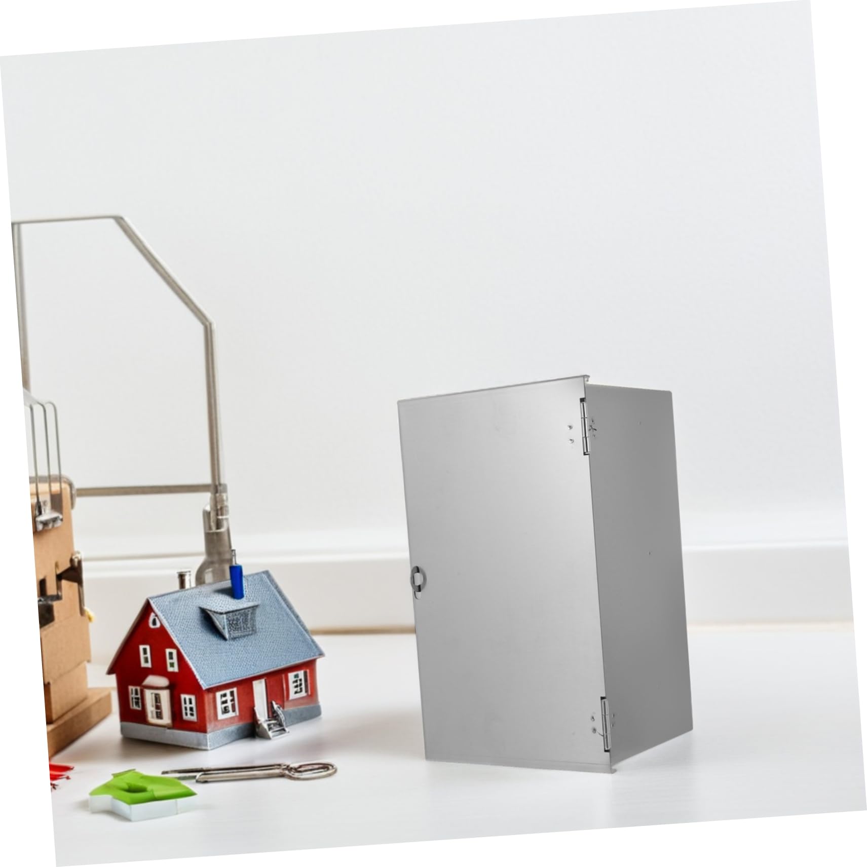 Gadpiparty Caja De Alimentación Para Exteriores Caja Eléctrica Cerradura Protección Para Proyectos De Enrutadores Interruptores Material Resistente Uso Jardín o Terraza
