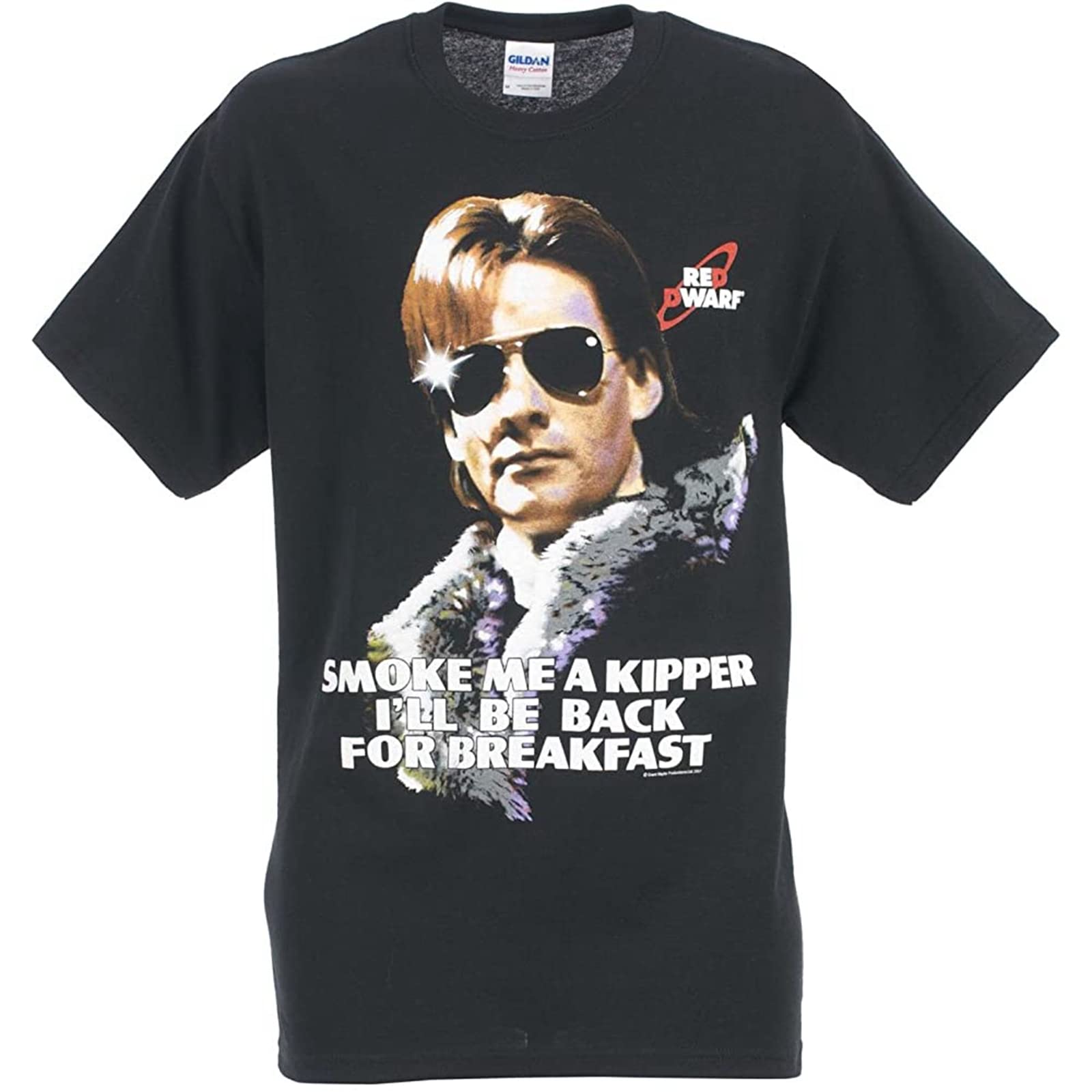dehen Ace Rimmer 'Smoke Me A Kipper' Adults T Shirt Black 3XL