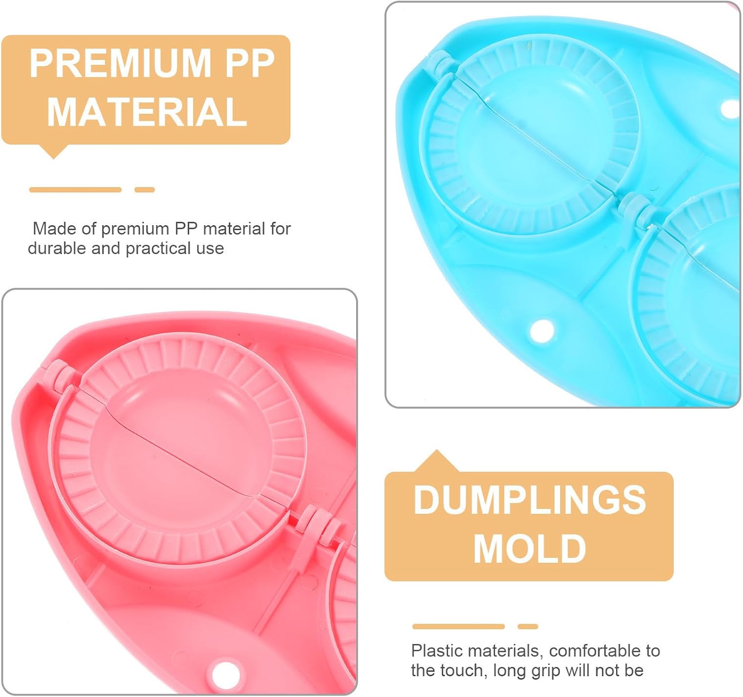 2pcs Dumplings Molds Folding Dumplings Makers Xmas PP Crimping