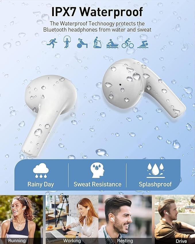 Image of iPhonee Headphones (3 Generation) H2 Chip | Wireless Earbuds, Spatial Audio, High-Fidelity Sound,USB-C Charging |USB-C Charging Case,Easy Use for iPhone,Apple Compatible