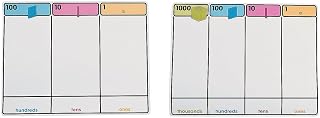 Fun Express Base Ten Place Value Mat - 10 Pieces - Educational and Learning Activities for Kids