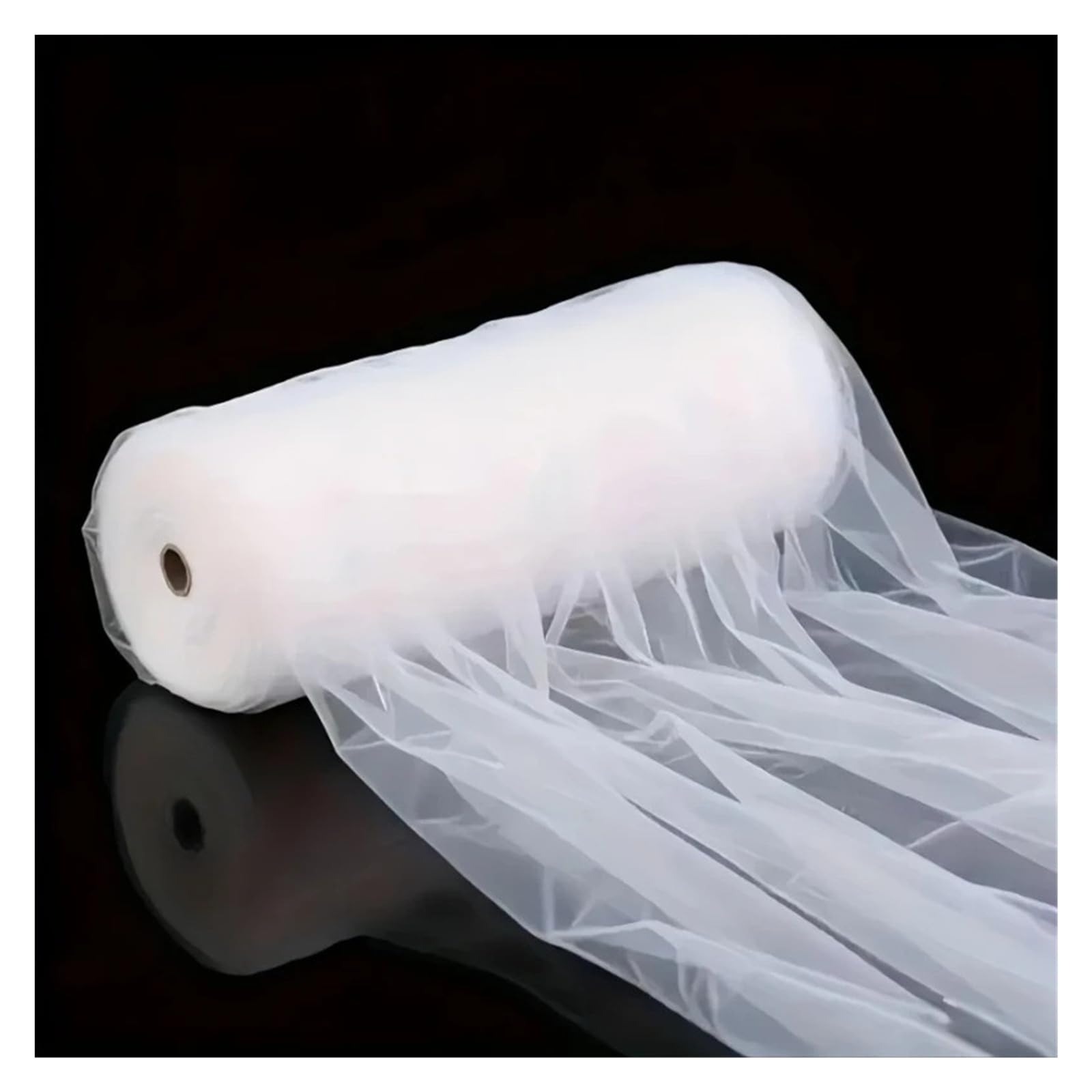 Panneaux De Rideaux De Plafond Tulle Transparent Champagne de 50M Longueur, Bricolage, décoration d'arc Mariage, Chemin Table Plafond, écharpe Transparente, décor cantonnière en Gaze(White)
