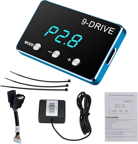 Miniatura 10 de Controlador de respuesta del acelerador, acelerador electrónico inteligente de carreras de 9 unidades, 9 modos universal para Dodge Maserati Jeep