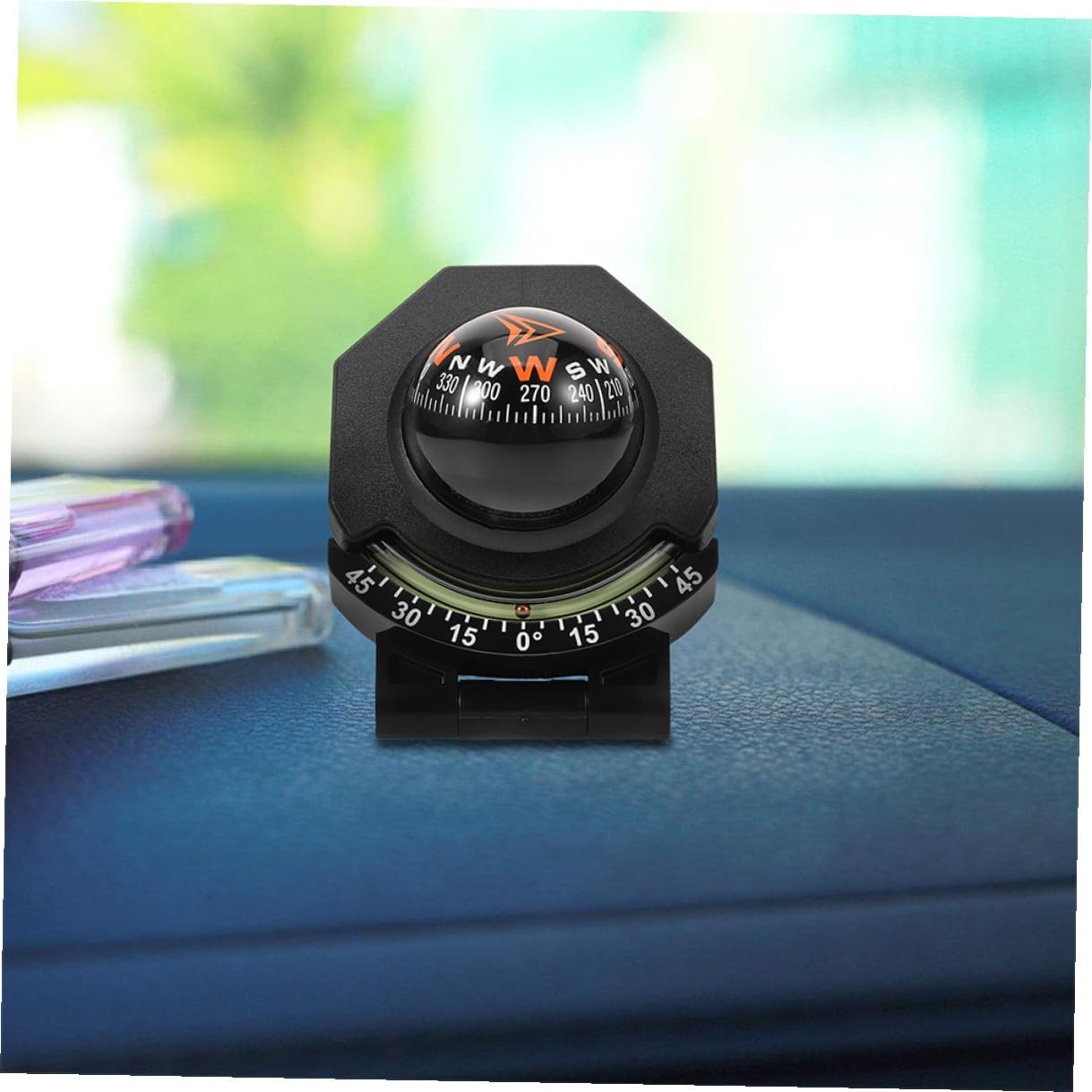 Didiseaon 2pcs Auto Compass with Inclinometer for Dashboard Mount, High Precision Vehicle Navigation Compass Ball Suitable for Car and Boat Outdoor Use