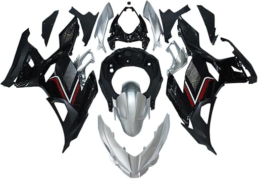 ABS Plastic Complete Fairings Kit for Kawasaki Ninja 400 2018 2019 2020 2021 2022 2023 EX400R 18 19 20 21 22 23 Motorcycle Black Red Silver Bodywork Body Kit Body Frame