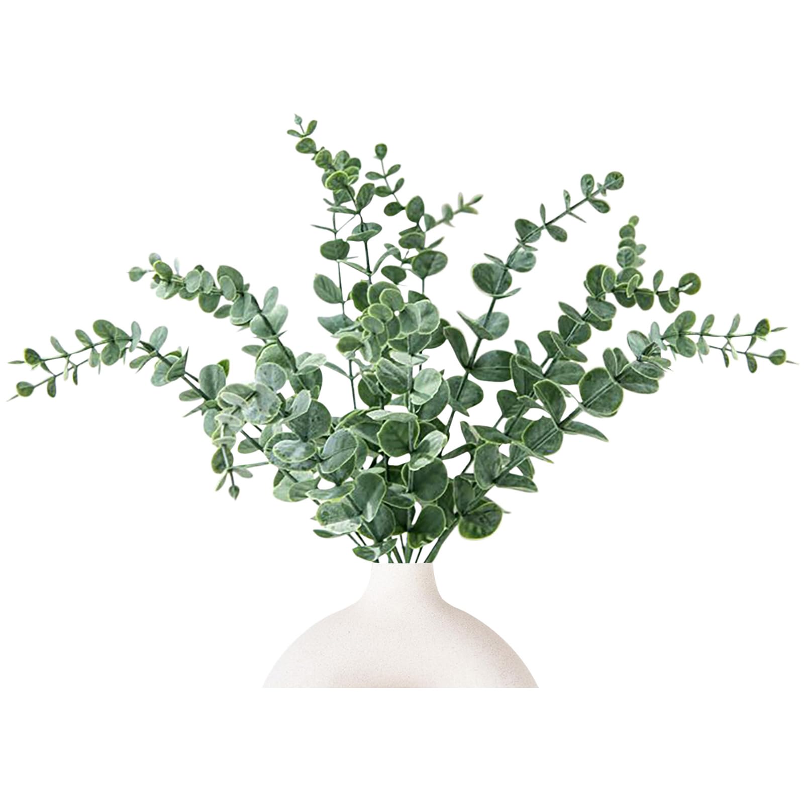 Homarket 30pcs Eucalyptus Stems Decor Artificial Eucalyptus Leaves Faux Greenery Branches for Wedding Centerpiece Flower Floral Arrangement Farmhouse Home Decoration