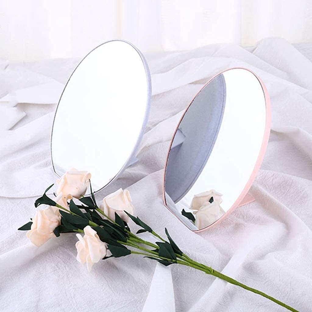 メイクアップミラー メイクアップミラー テーブルミラー、折りたたみ式メイクアップミラー、デスクトップ学生用化粧鏡、ポータブルドレッシ