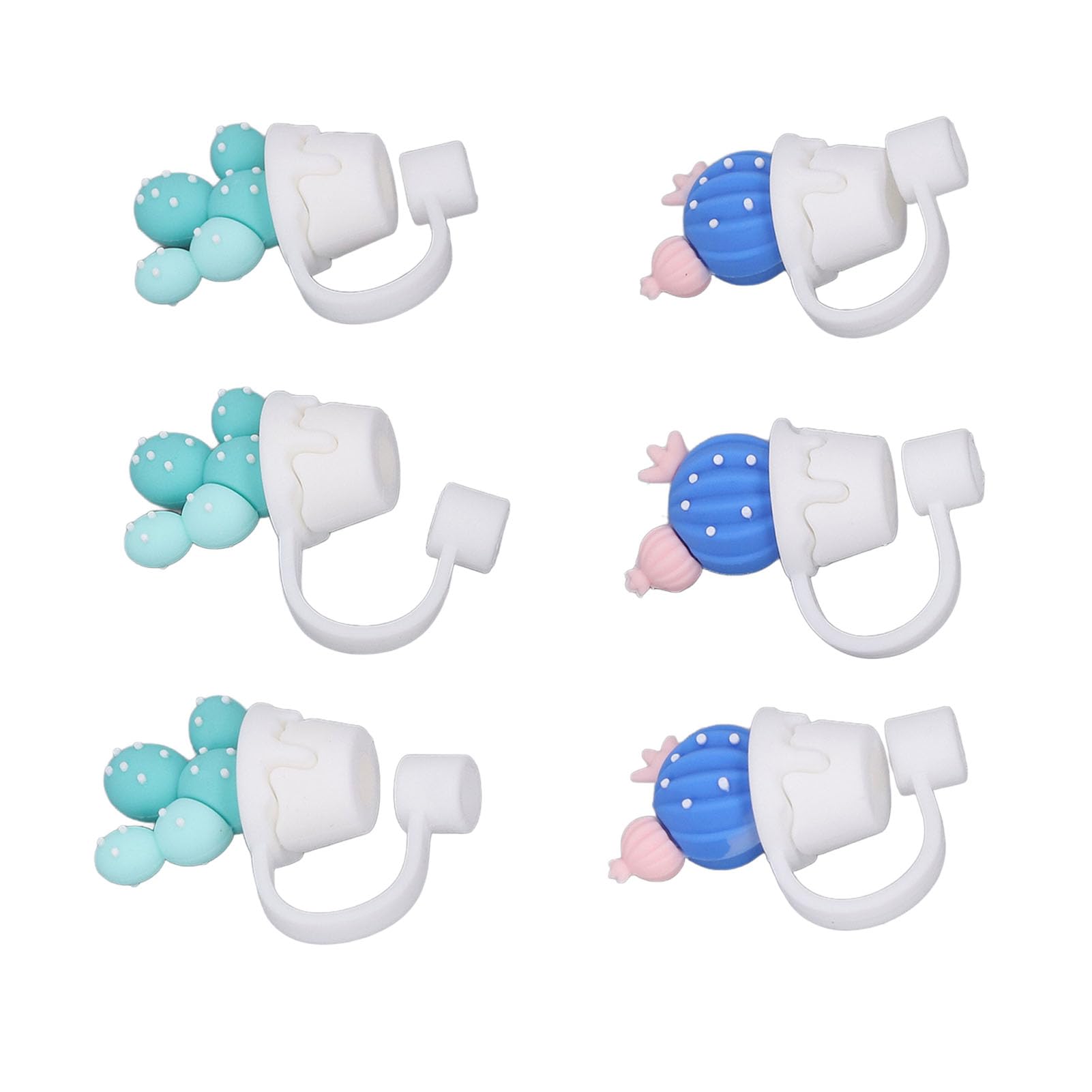 16 Copri Cannuccia In Silicone - Tappi Antipolvere Per Cannucce 6-8mm | Design Divertente E Riutilizzabili - Foto 6