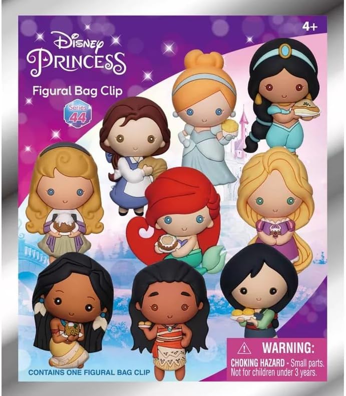 Disney Princess With Food - Clip para bolsa de espuma 3D, serie 44 (bolsa ciega individual), Varios colores
