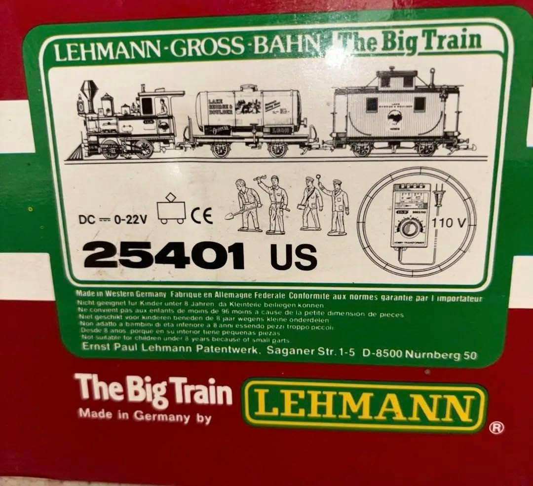 Gケージ LEHMANN LGB 蒸気機関車セット（本体・貨車・レール）美品