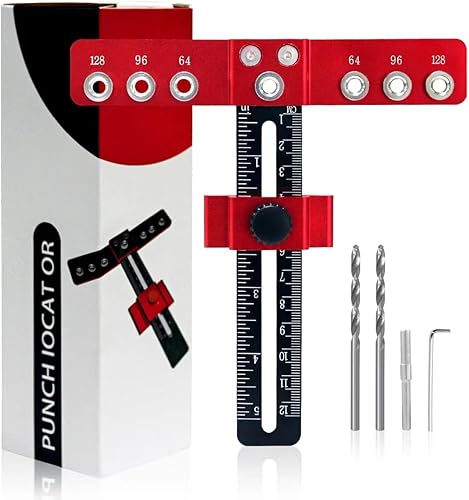 Plantilla de manija de gabinete, plantilla ajustable para herrajes de gabinete, plantilla de montaje de mango de aluminio para perillas, manijas y
