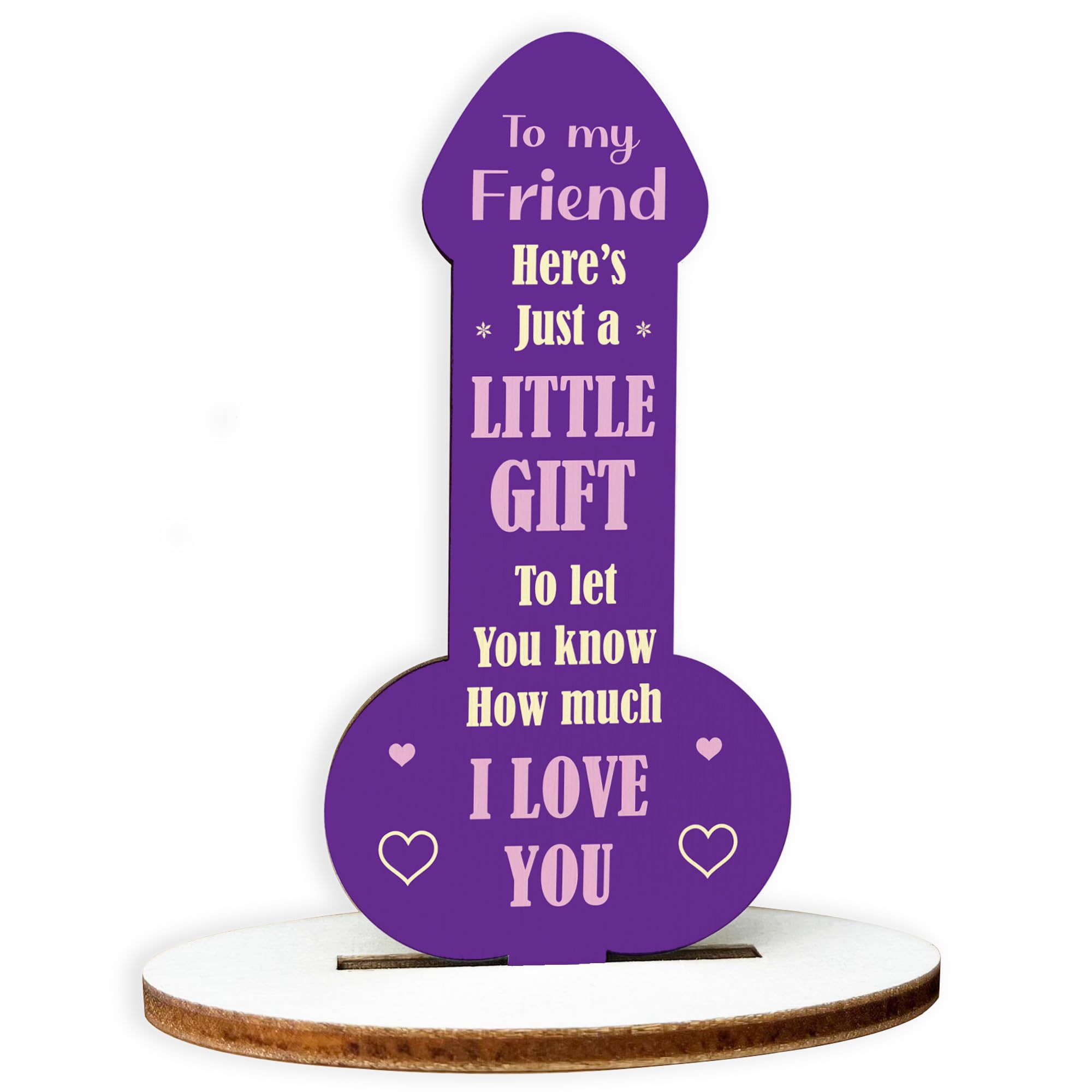 Red Ocean Funny Friendship Plaque For Best Friend, Novelty Wooden Plaque For Friend, Funny Friend Gift For Her, Best Friend Christmas Gifts, Secret Santa Gifts For Friend