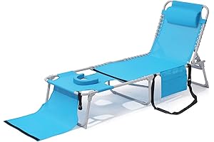 Versatile Adjustable Multifunctional Folding Tanning Chair for Outdoor Activities and Reading