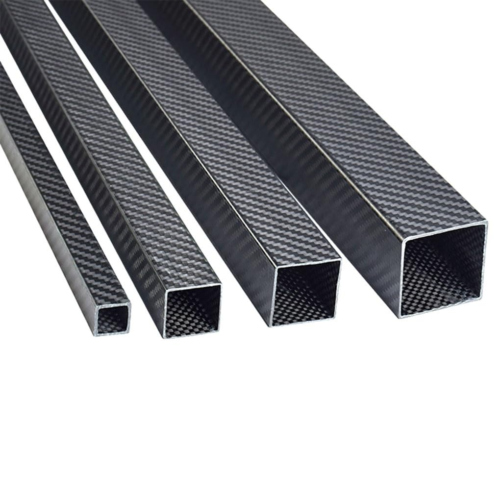 1 pz OD 8 10 12 15 18 20 mm Lunghezza 1000 mm Tubo in fibra di carbonio 3k, Twill opaco Grande diametro Tubo quadrato in fibra di carbonio ad alta resistenza Spessore 1 mm(15x15x10mm)